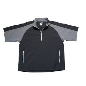 FOOTJOY Mens short sleeved sport windshirt pullover, Lightweight, Performance